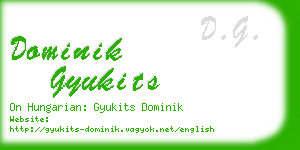dominik gyukits business card